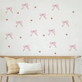 thumbnail image 4 of 3PCS Glow in The Dark Pink Bow Wall Stickers Pink Bow Knot Wall Decals Watercolor Room Mural Stickers for Valentine's Day Girls Party Home Bedroom Nursery, 4 of 6