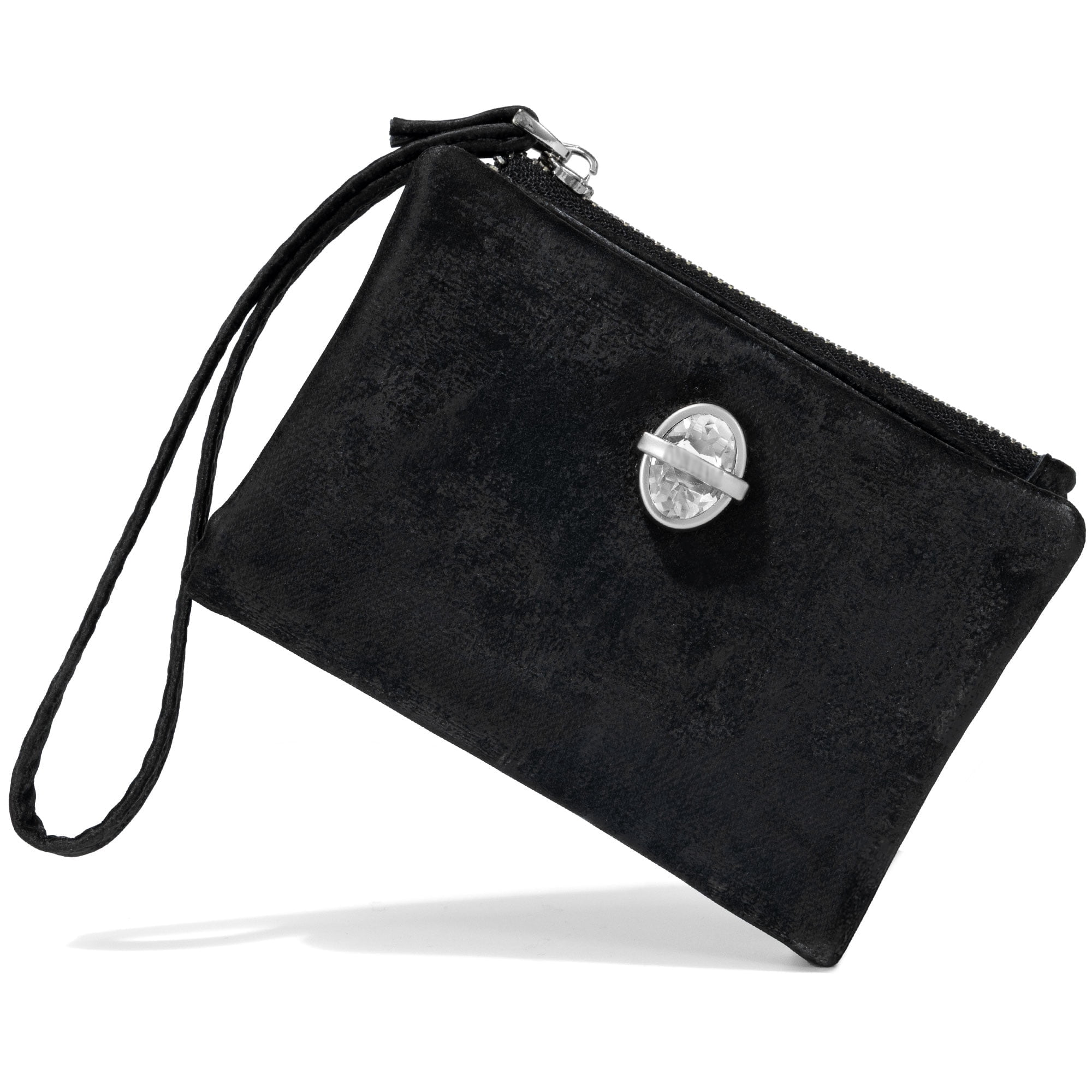 Punplita Bifold Wallet for Women PU Leather Glitter Shiny