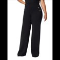 thumbnail image 1 of Pantalones de Vestir de Pierna para Mujer, de Cintura Alta, Elásticos, para Trabajo, Oficina, Negocios, Informales, con Bolsillos. Negro XXXL, 1 of 7