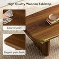 thumbnail image 5 of Tribesigns Farmhouse Coffee Table, 47 Inches Wooden Rectangular Center Tables with Rounded Corners, Modern Coffee Tables for Living Room, 5 of 7