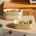 thumbnail image 4 of Solid Colorful Ceramic Double-Handled Pan Household Use Oven Microwave Safe Baking Baked Rice Breakfast, 4 of 7