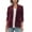 Wine, variant on Mifelio Blazers for Women, Women's Golden Velvet Solid Colour Fashion Casual Top Jacket Cardigan Coats for Women Army Green L