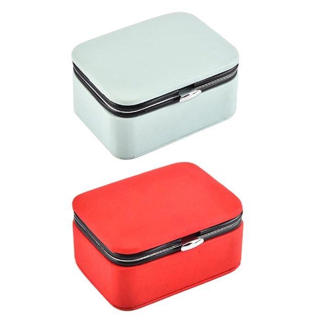 Caja de almacenamiento de Joyería de cuero PU Fernando Titular de la colección de joyas