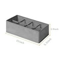 thumbnail image 6 of sunsanly 1/4Pcs Drawer Organizers Foldable Sock Holders Large Capacity Multiple Compartments Closet Organizers Sock Bra Box, 6 of 8
