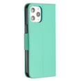 thumbnail image 5 of Allytech Wallet Case Cover for Apple iPhone 12 Pro Max 6.7-inch, Premium PU Leather Folio Flip Kickstand Credit Cards Holoder Hand Wrist Strap TPU Back Cover for Apple iPhone 12 Pro Max,Green, 5 of 6