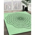 thumbnail image 3 of Ahgly Company Machine Washable Indoor Rectangle Transitional Mint Green Area Rugs, 5' x 7', 3 of 7