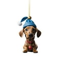 thumbnail image 6 of KCEHTA 6 Pcs Dachshund Christmas Ornaments, Dachshund Ornaments for Christmas Tree, Dog Christmas Tree Ornaments, Dachshund Themed Christmas Birthday Party Decorations, 6 of 9