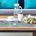 New Linen Table Flag Valentine Day Home Decoration Table Mat Placemat