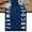 Blue, White, Navy, variant on White Letters Table Runner 72 Inches Long, Modern Minimalist Style Sky Grey Cotton Linen Table Runners Dresser Scarves, Decorative Fabric Tabletop Scarf Furniture Cover for Home Dinner Party 13"x72"