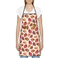 thumbnail image 3 of Pofeuu Sea Shells Print Aprons with Pockets, Cute Aprons for Kitchen, Cooking, Server, Barber, Chef Apron, 3 of 7