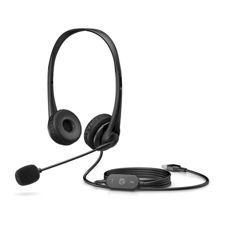 HP Stereo USB Headset G2 - Wired USB-A Headset - Black - 428H5AA
