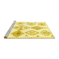 thumbnail image 2 of Ahgly Company Machine Washable Indoor Rectangle Solid Yellow Modern Area Rugs, 2' x 3', 2 of 4