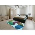 thumbnail image 4 of Ahgly Company Indoor Rectangle Patterned Northern Lights Blue Area Rugs, 7' x 10', 4 of 6
