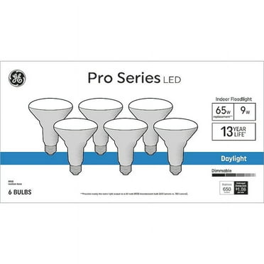 GE Pro Series 65-Watt EQ BR30 Daylight Medium Base (e-26) Dimmable LED Spot and Flood Light Bulb (6-Pack) Item #5203841 Model #93130741