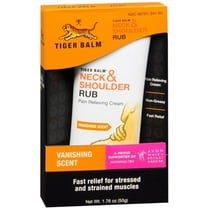 Tiger Balm Neck & Shoulder Rub Vanishing Scent 1.76 oz (Pack of 2)