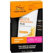 Tiger Balm Neck & Shoulder Rub Vanishing Scent 1.76 oz (Pack of 4)