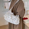 thumbnail image 5 of Corduroy Bow Shoulder Bags Versatile Crossbody Bag with Adjustable Strap for Women Ladies Work Shopping Travel Daily Use (White), 5 of 10