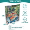 thumbnail image 3 of FORMRS 3 Ring Binder with Pockets 1.5" D-Rings Clip Board 200 Sheets Capacity, Art Goldfish Bowl, 3 of 8