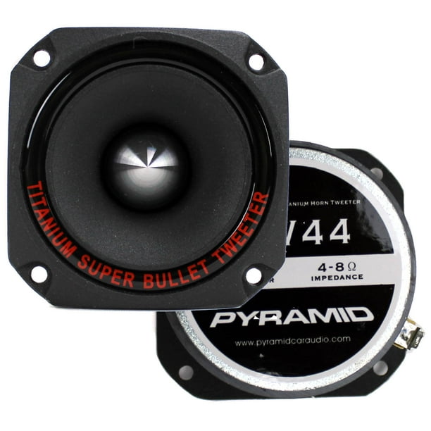 Pyramid TW44 1" 600W Heavy Duty Titanium Dome Bullet Car Super Tweeters