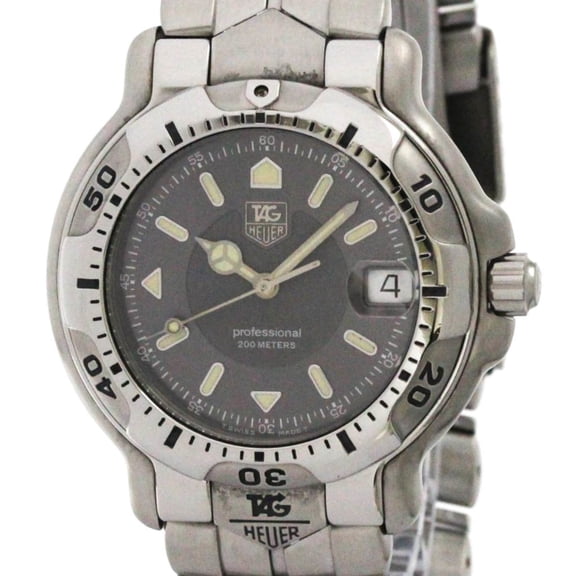 Pre-Owned TAG HEUER 6000 Professional 200M Quartz Mens Watch WH1112 Polished
