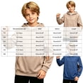 thumbnail image 4 of Gubotare Kid Hooded Boys Hoodie, Kids Hoodies, Boys' Fashion Hoodies & Sweatshirts Size 9-10 (Khaki,9-10 Years), 4 of 6