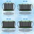 thumbnail image 5 of Cochan 14FT Trampoline with Net, 1400LBS Outdoor Trampoline for Kids and Adults with Ladder, Anti-Rust Backyard Heavy Duty Round Trampoline with Enclosure, 6-7 Children,Birthday Gift, 5 of 8