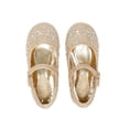thumbnail image 5 of Dream Pairs Girl's Mary Jane Rhinestone Buckle Strap Ballerina Flat (Toddler/Little Girl) ANGEL-66 GOLD Size 5T, 5 of 5