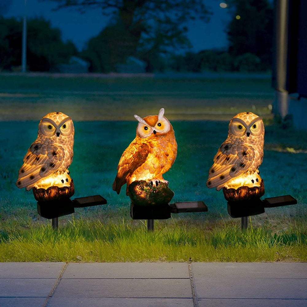 Solar Power Outdoor Garden Novelty LED Animal Light Up Path Ornament Decor Lamps 