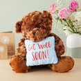 thumbnail image 2 of Blue Panda Teddy Bear Plush with Get Well Pillow - Get Well Gift for Women, Men & Teens - Plush Stuffed Animals for Kids & Hospital Visitors - Dark Brown - 14 in, 2 of 6
