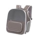 thumbnail image 4 of Mochila para gatos, mochila para mascotas con malla ventilada, mochila transportadora para gatos pequeños, bolsa de viaje para mascotas para viajes de Marrón oscuro, 4 of 8