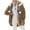 Brown, variant on Cozy Reversible Jacket With Zipper Hood Cute Solid Color Women's Outerwear Korean Style Warm Fashion winter coats for women