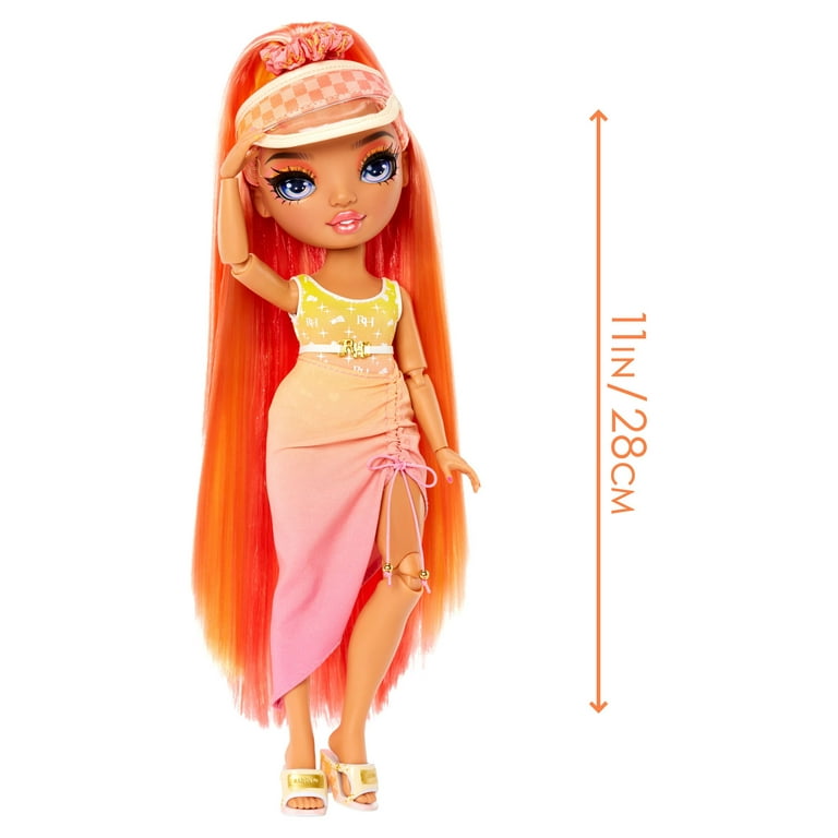 Rainbow High Pacific Coast Simone Summers- Sunrise (Orange) Fashion Doll  with Pool Accessories Playset, Bonus Legs. Kids Ages 6-12 Years