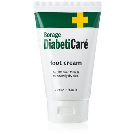 Shikai Boorage Diabetice Care Foot Cream Omega-6 Formula Dry Skin, 4.2 Oz, 2-Pack