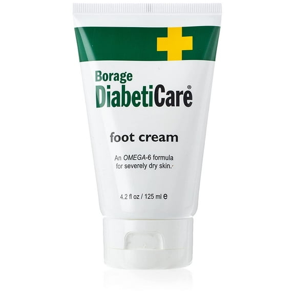 Shikai Boorage Diabetice Care Foot Cream Omega-6 Formula Dry Skin, 4.2 Oz, 2-Pack