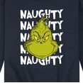 thumbnail image 3 of The Grinch - Naughty Smile - Men's Crew Fleece Sweatshirt, 3 of 5