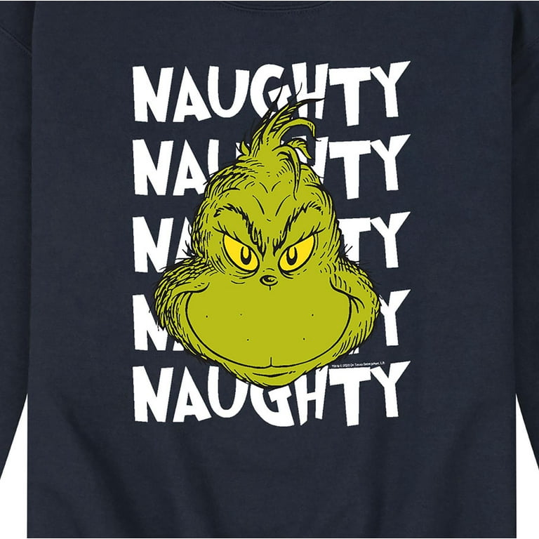 Dr. Seuss - How The Grinch Stole Christmas - Men's Crew Neck Fleece  Pullover 