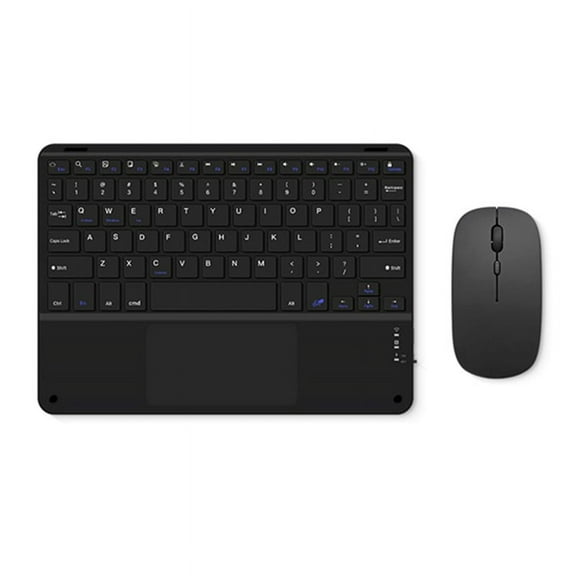 Touchpad Bluetooth Keyboard with Mouse for PC Tablet Gaming Wireless Keyboard Black