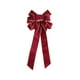 thumbnail image 1 of Billuyoard Colgante decorativo con lazo de puerta de Navidad, artesanía elegante para patio trasero, jardín, interior, verde Decoración del hogar Vino rojo, 1 of 1