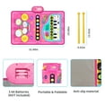 thumbnail image 4 of Musical Toys Baby Piano Mat 1 Year Old Girls Toys, Keyboard & Drum Musical Mat Toy for Toddlers 1-3, Learning Toys for 1 2 3 Year Old Girls, Music Sensory Play Mat Toys for Girls Ages 1 2 3 4, 4 of 6