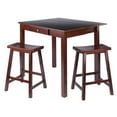 thumbnail image 1 of Winsome Perrone 3pc Set High Tabe with Saddle Seat Stools, 1 of 9