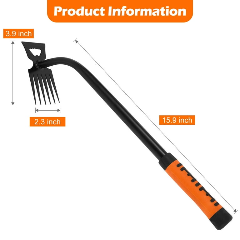 Naishier Hand Weeder Tool with 6-Tine Design, Manganese Steel photo 6