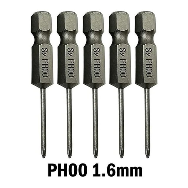 Lefu 6.35mm Hex Shank 50mm Cross Screwdriver Bits Electric Driver Tools PH00 PH1 PH2