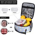 thumbnail image 5 of Floral Daisy Purple Flower Lunch Box Insulated Lunch Bag Box kids Girls Boys,Reusable Cute Small Bento Lunch Box Containers for kids Women Men,Durable Cooler Tote Bag Lunchbox for Office/School/Picnic, 5 of 6
