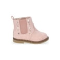 thumbnail image 2 of Wonder Nation Baby and Toddler Girls Chelsea Boots with Floral Embroidery, 2 of 5