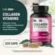 thumbnail image 4 of COLLAGEN VITAMINS LIFE 360+ Suplemento Alimenticio 220 cápsulas a base de colágeno hidrolizado, 4 of 7