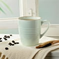 thumbnail image 2 of Famiware Jupiter 4-Piece Stoneware Coffee Mug Sets, Dishwasher Safe and Microwave Safe, Light Green, 2 of 5