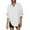 White, variant on Early Autumn Women's Loose Fit Shirt with Front Short Back Long Hemline and Belted for Stylish Layering