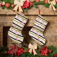 thumbnail image 6 of Vsdgher Gold Glittering Hearts and Flamingos Christmas Stockings 18 inch Large Kids Stocking Bags Hanging Socks for Christmas Decor Decorations, 6 of 7