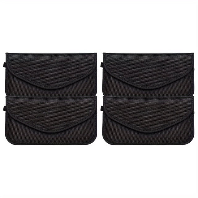 CNKOO 4-Pack Faraday Signal-Blocking Wallet Cases Electromagnetic Shielding Pouches for Cell Phones ZZZ