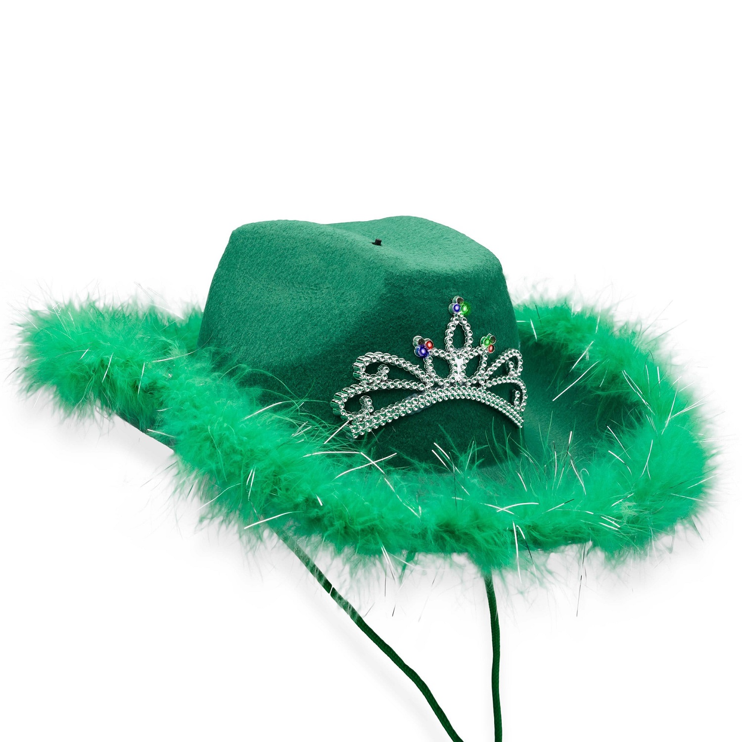 Adult Light up Cowboy Hat with Tiara 